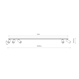 Накладной спот Nowodvorski Fourty Surface V Umbra Gray 11468