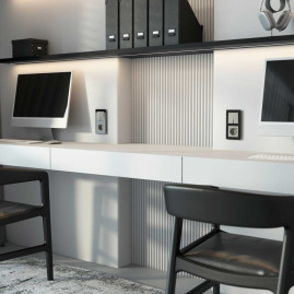 Выключатель двухклавишный проходной (дымчатый) W1222004/ a069458