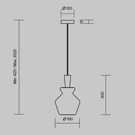 Подвесной светильник Maytoni MOD405PL-01W1