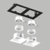 Комплект со светильником Lightstar Domino Quadro (214527+214506+214506+214006+214006) D5270606WMOD