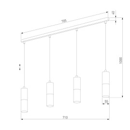 Подвесной светильник TK Lighting 4357 Elit White