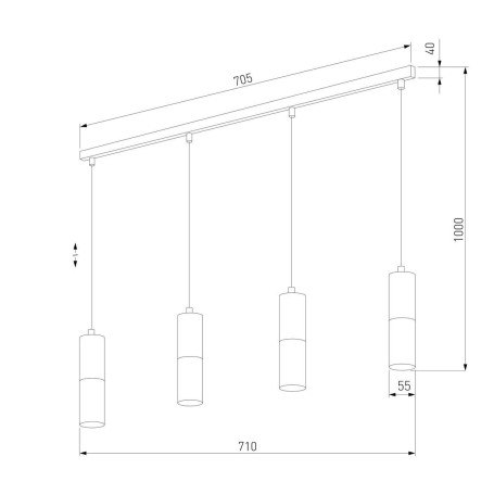 Подвесной светильник TK Lighting 4357 Elit White