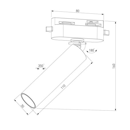 Трековый светодиодный светильник Elektrostandard Pika 85110/01 a065269