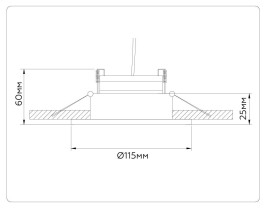 Встраиваемый светильник Ambrella light TECHNO SPOT TN52334