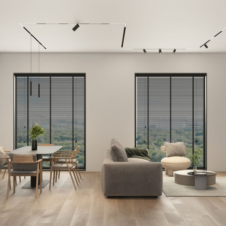 Трековый светодиодный светильник Denkirs Simple Linear DK8114-BK