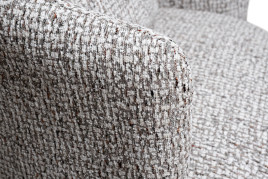 Кресло Verona вращающееся серый шеннил/бронза