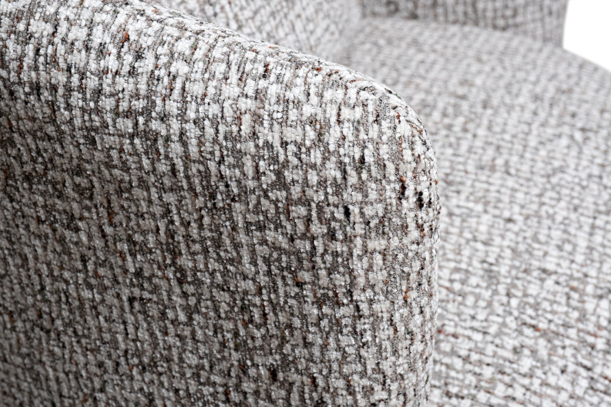 Кресло Verona вращающееся серый шеннил/бронза