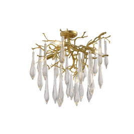 Потолочная люстра Crystal Lux Reina PL5 D600 Gold Pearl