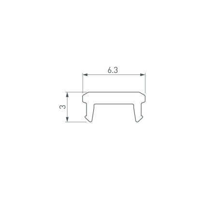 Рассеиватель Arlight SL-Bevel-W21-2000 Opal 043689