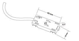 Питание для накладного шинопровода Crystal Lux CLT 0.205 02 L2000 BL