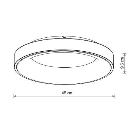Потолочный cветильник Nowodvorski Nikki Round Led White 11204