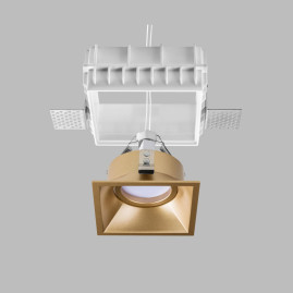 Комплект из светильника и рамки Lightstar Domino Quad (214510+214503) G214503