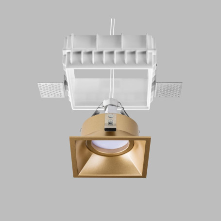 Комплект из светильника и рамки Lightstar Domino Quad (214510+214503) G214503