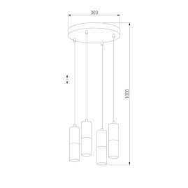 Подвесная люстра TK Lighting 4354 Elit White