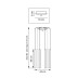 Комплект с подвесной люстрой Lightstar Tubo (574737+747347 (8шт) L8T747347