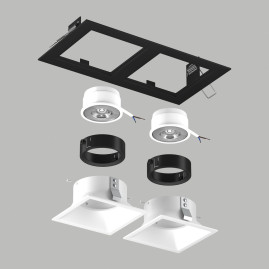 Комплект со светильником Lightstar Domino Quadro (214527+214506+214506+214007+214007) D5270606BMOD