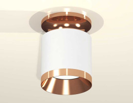 Комплект накладного светильника Ambrella light Techno Spot XS7401141 SWH/PPG белый песок/золото розовое полированное (N7930, C7401, N7035)