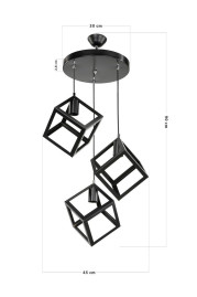 Подвесная люстра Toplight Cherilyn TL1604H-03BK
