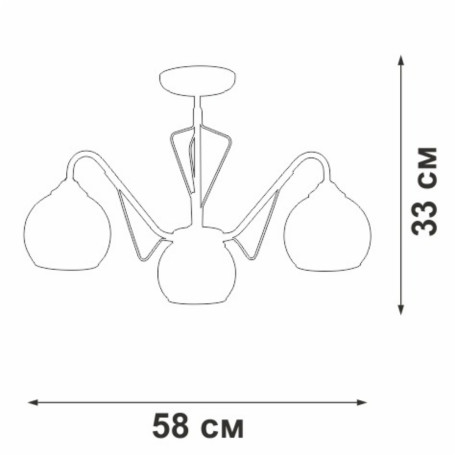 Потолочная люстра Vitaluce V3951-7/3PL