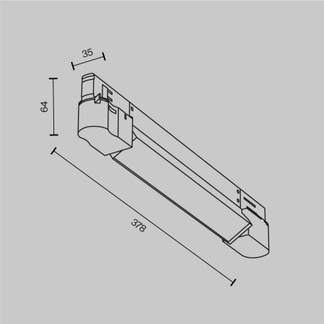Трековый светодиодный светильник Maytoni Technical Basis TR196-3-10W4K-W