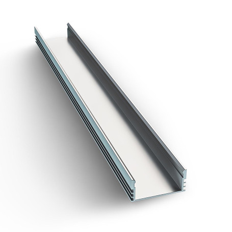 Профиль накладной с рассеивателем серебро 2м. Apeyron 08-10