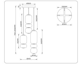 Люстра Ambrella Light HIGH LIGHT LH11036