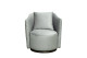 Кресло Verona вращающееся серый шеннил/бронза