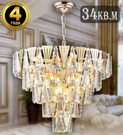 Подвесная люстра Natali Kovaltseva Amanda II 81441/12C Gold