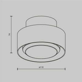Потолочный светильник Maytoni Technical Space C092CL-GX53-W