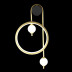 Бра Crystal Lux Rodrigo AP20W Led Black/Gold
