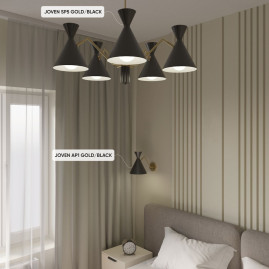 Подвесная люстра Crystal Lux Joven SP5 Gold/Black