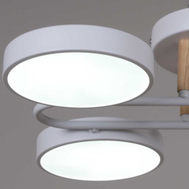 Светильник потолочный Reluce 03322-0.3-08 WH+WOOD