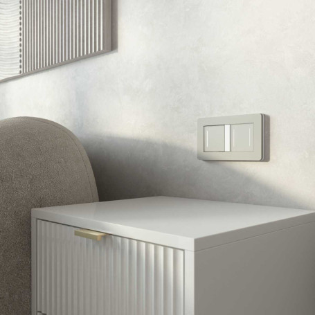 Сенсорный выключатель одноклавишный с подсветкой (дымчатый) W4512014/ a069762