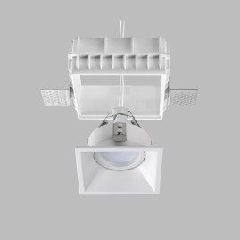 Комплект из светильника и рамки Lightstar Domino Quad (214510+214506) G214506