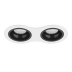 Комплект из светильников и рамки Lightstar Domino Round (214626+214607+214607) D6260707