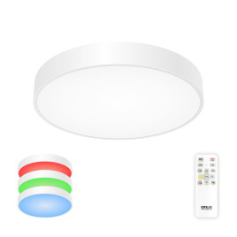 Потолочный светодиодный светильник с пультом ДУ Citilux Купер RGB Белый CL72470G0
