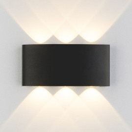 Уличный настенный светодиодный светильник Elektrostandard 1551 Techno Led черный a049671