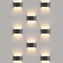 Уличный настенный светодиодный светильник Elektrostandard 1551 Techno Led черный a049671