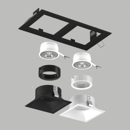Комплект со светильником Lightstar Domino Quadro (214527+214506+214507+214006+214007) D5270607WBMOD