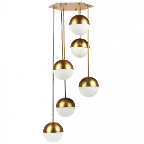 Подвесная люстра Imperium Loft Italian Globe Cedar Moss Light 6 75500-22