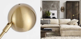 Торшер Imperium Loft Restoration Hardware Orbiter Ii Task Floor Brass 156513-22