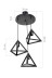 Подвесная люстра Toplight Cherise TL1605H-03BK