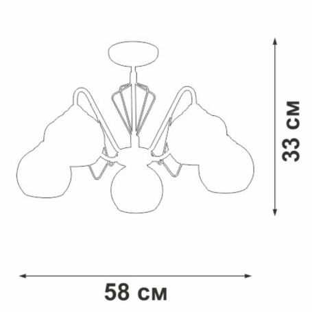 Потолочная люстра Vitaluce V3951-7/5PL
