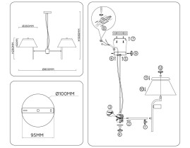 Люстра Ambrella Light HIGH LIGHT LH72471