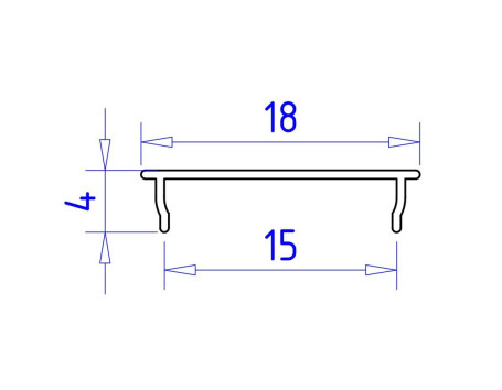Профиль с рассеивателем Ambrella Illumination GP1600BK