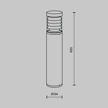 Уличный светодиодный светильник Maytoni Spir O439FL-L12GF3K