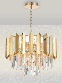 Подвесная люстра Natali Kovaltseva Amazone 81444/8C Gold
