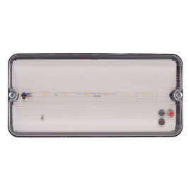 Светильник пылевлагозащищенный Uniel ULW-K25B 6W/4000K/EMG IP65 BLACK