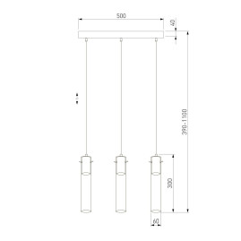 Подвесной светильник TK Lighting 855 Look Graphite