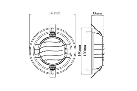 Встраиваемый светодиодный светильник Fiberli CDEW6-TECO(W) 12130703